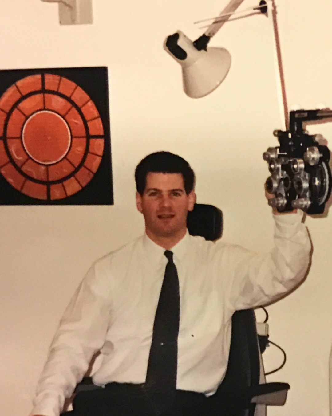 Dr. Steven Davis in the early days of Mill Creek Family Eye Center